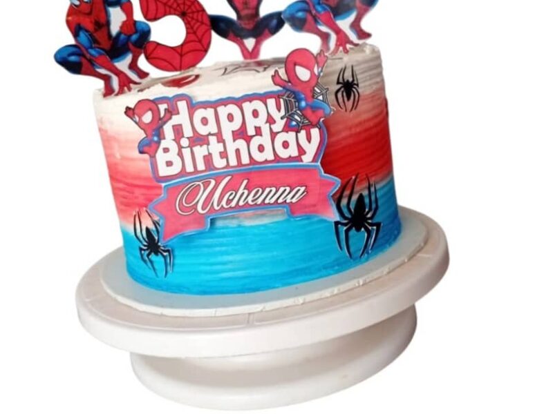 spider man cake design suitable for fans of spider, boys cake design